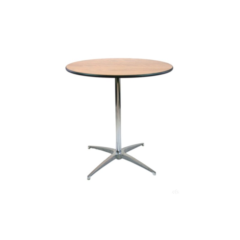 Wooden Round Cocktail Table (30Inch)