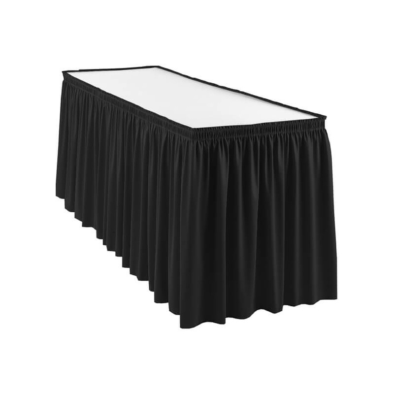 Table Skirt, Black (17ft.)