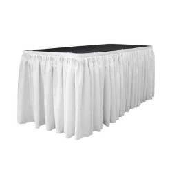 Table Skirt, White (17ft.)
