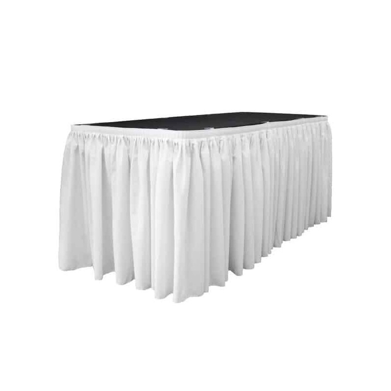 Table Skirt, White (17ft.)