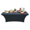 6FT Spandex Table Cover-Black