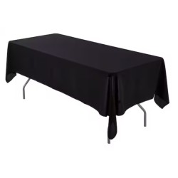 72"x120" Table Cover Black...