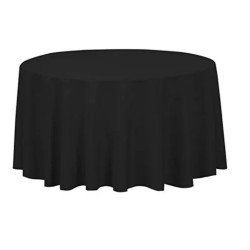 90" Table Cover Round-Black