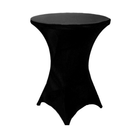 Spandex Cocktail Table Cover-Black (Cover Only)